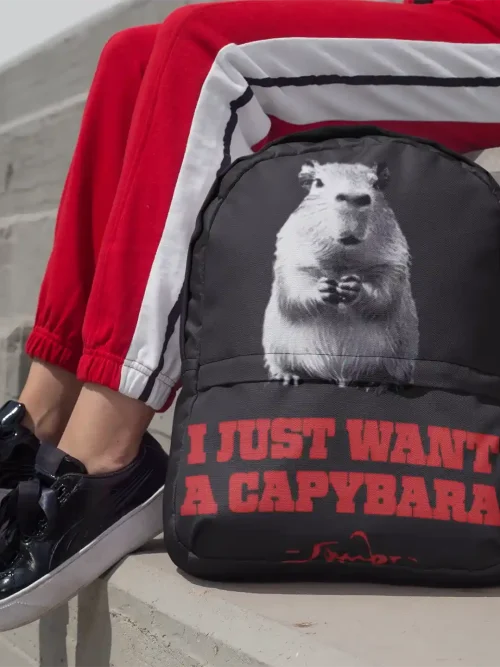 I Just Want A Capybara Backpack